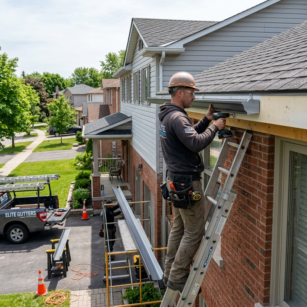 Eavestrough installation York Region